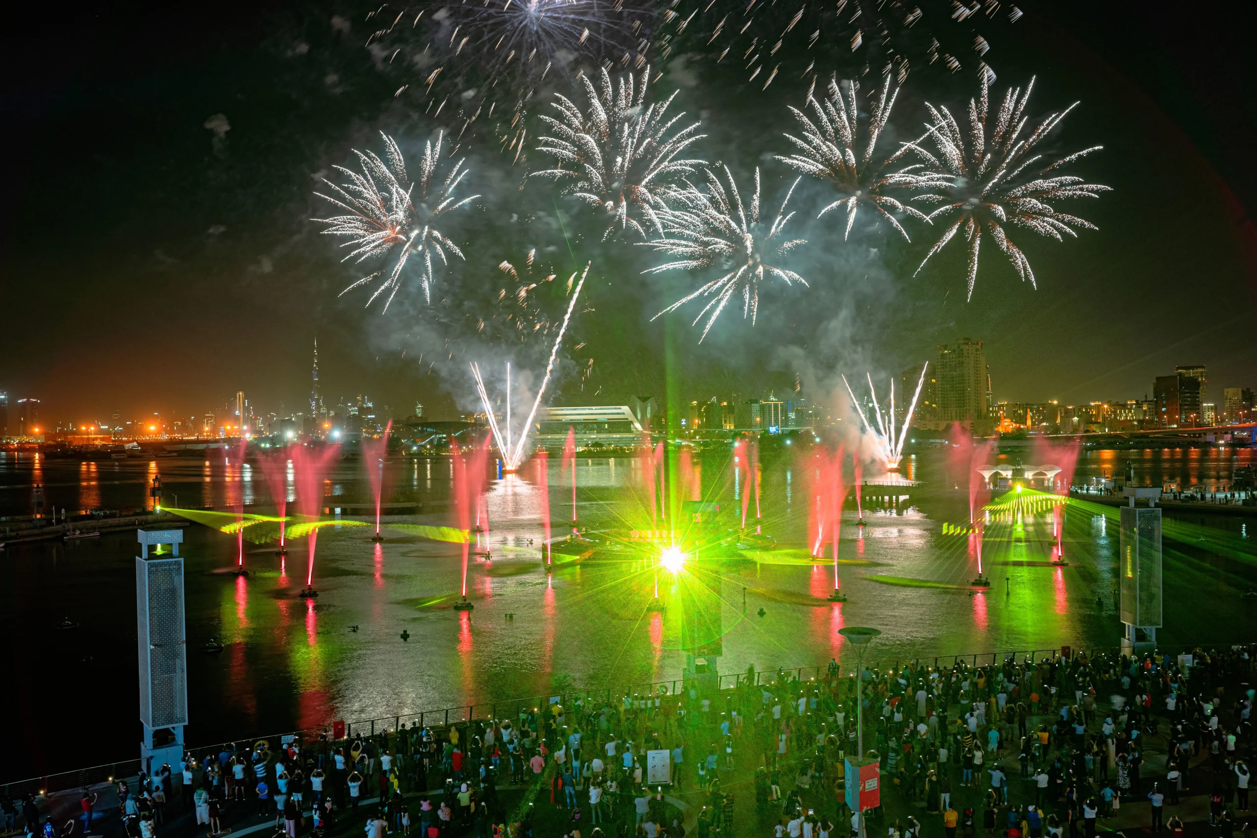 Live concert with crowd